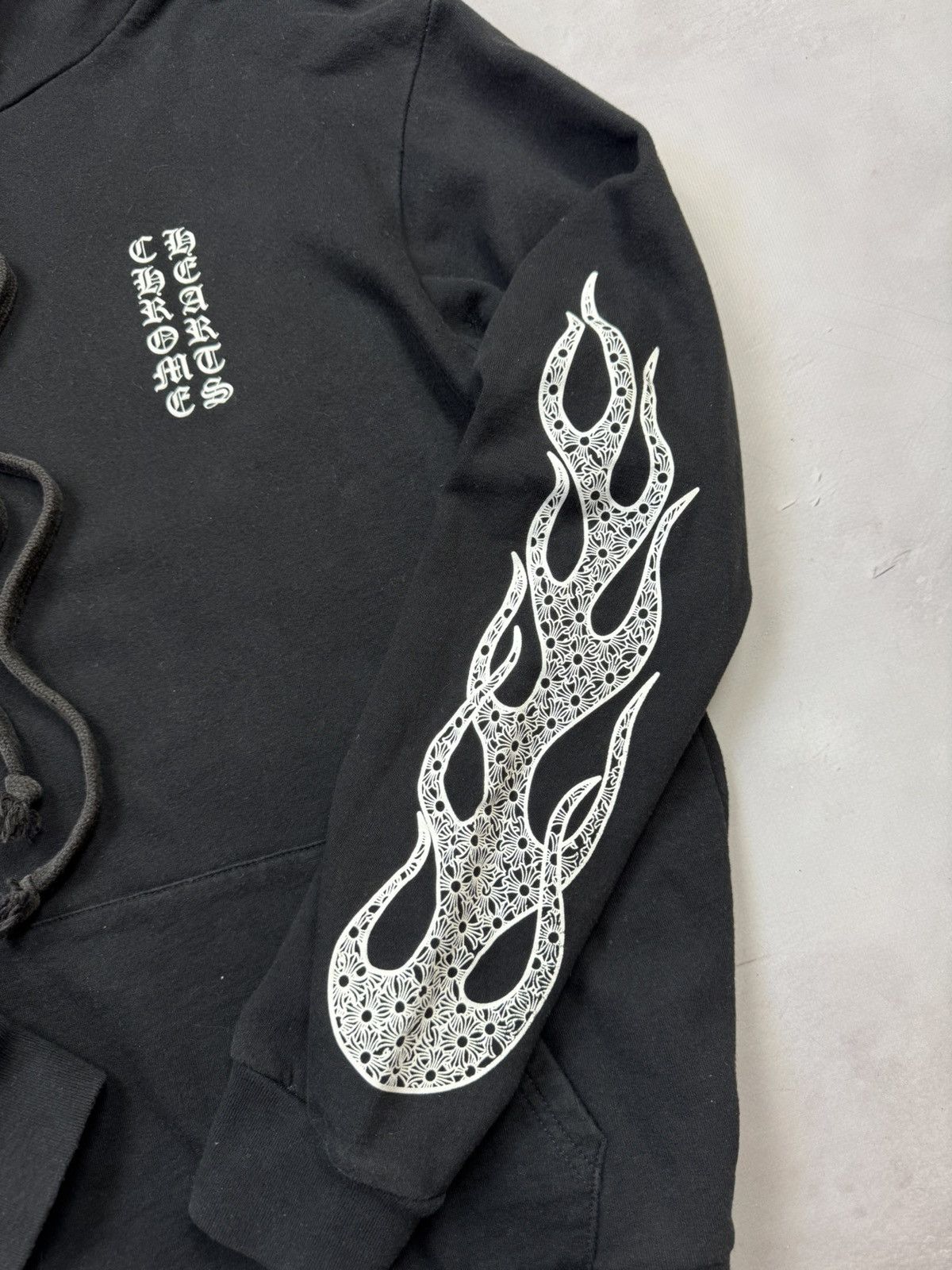 Chrome Hearts Chrome Hearts Flame Sleeve Hoodie(Black/L) Size US L / EU 52-54 / 3 - 6 Thumbnail