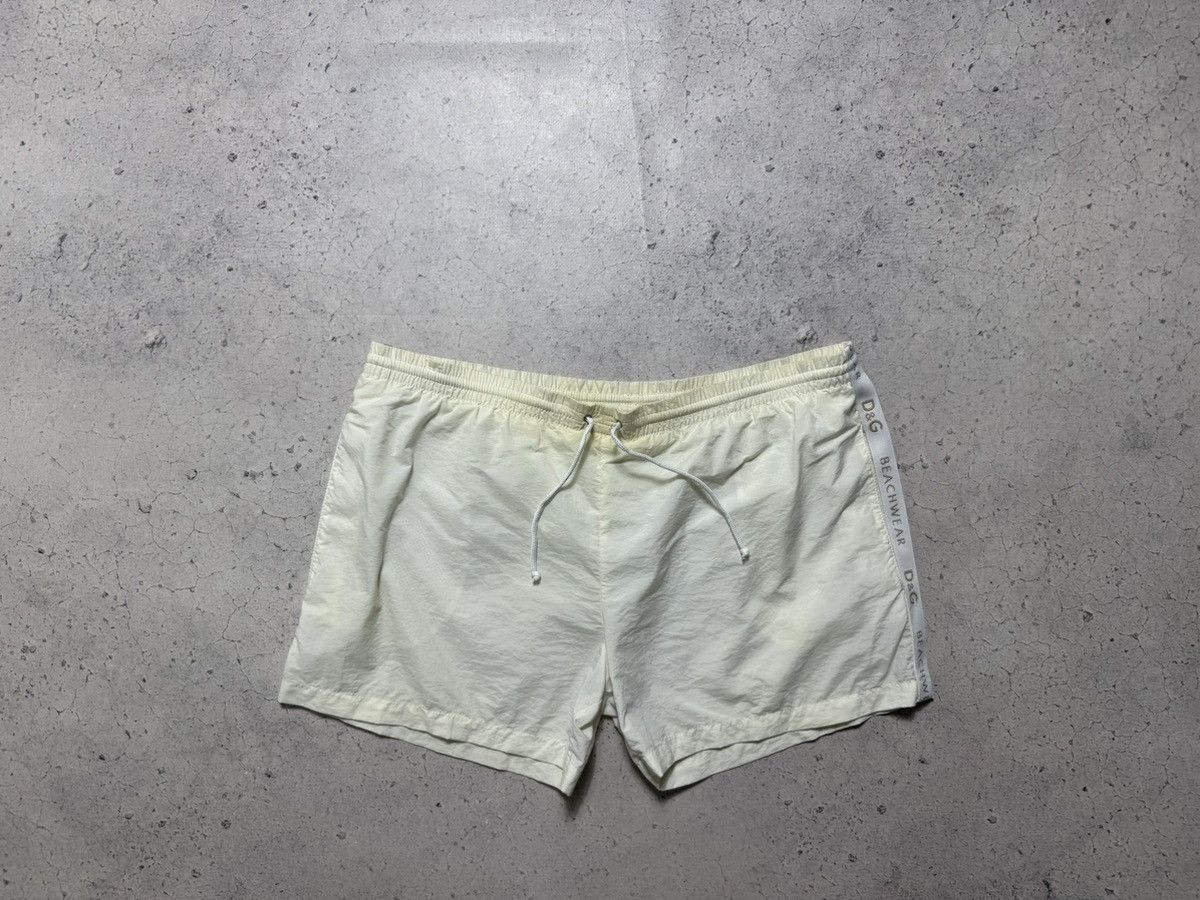 Dolce & Gabbana Dolce & Gabbana DG Beachwear White Nylon Vintage Shorts Size US 36 / EU 52 - 1 Thumbnail