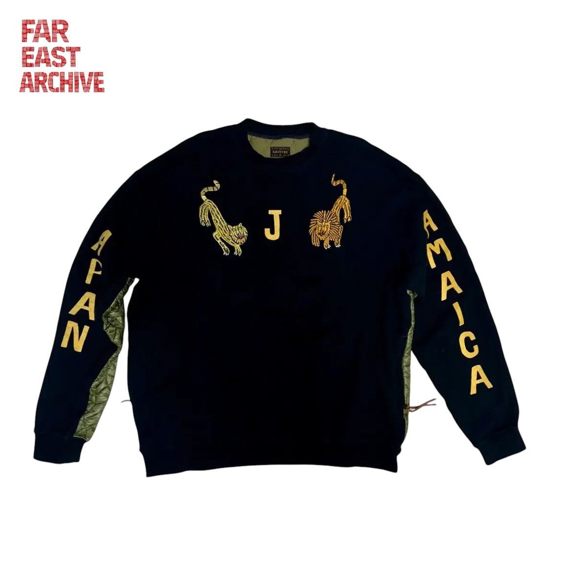 Kapital *rare* Kapital Japan Jamaica Quilted Sweatshirt Size US L / EU 52-54 / 3 - 1 Thumbnail