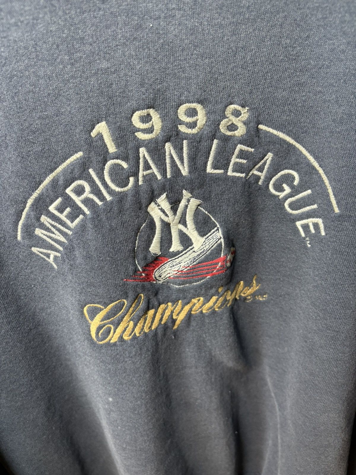 New York Yankees × Vintage 1998 New York Yankees Crewneck Sweatshirr Size US M / EU 48-50 / 2 - 2 Thumbnail