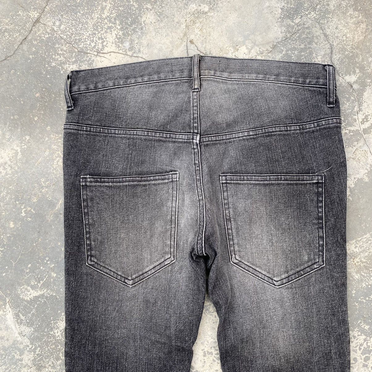 14th Addiction Archivel SRIVER Sample Straight Slim Jeans Size US 31 - 6 Thumbnail