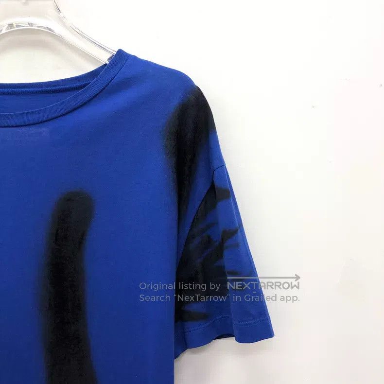 Maison Margiela Maison Margiela Dark blue tie-dyed printed cotton round-ne Size US S / EU 44-46 / 1 - 3 Thumbnail