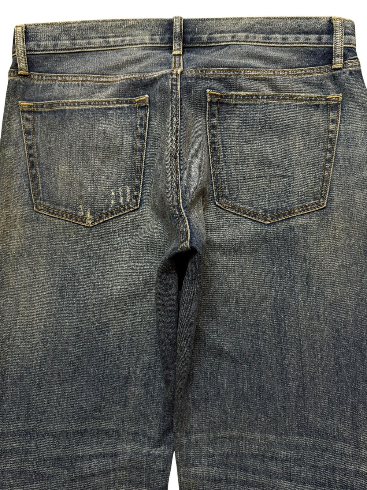 Uniqlo Vintage Y2K Japanese Uniqlo Faded Wash Distress Straight Leg Size US 34 / EU 50 - 4 Thumbnail