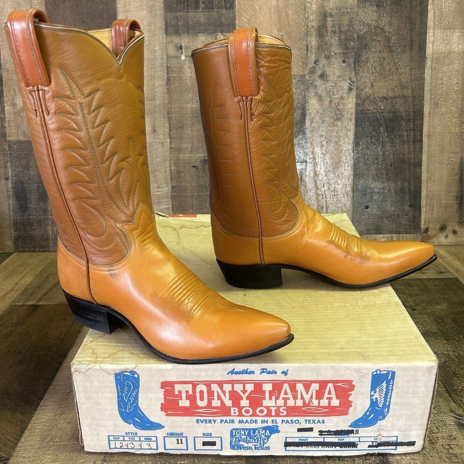 Tony Lama Tony Lama Vintage Gold Label Western Cowboy Boots Womens 6 A Size US 6 / IT 36 - 5 Thumbnail