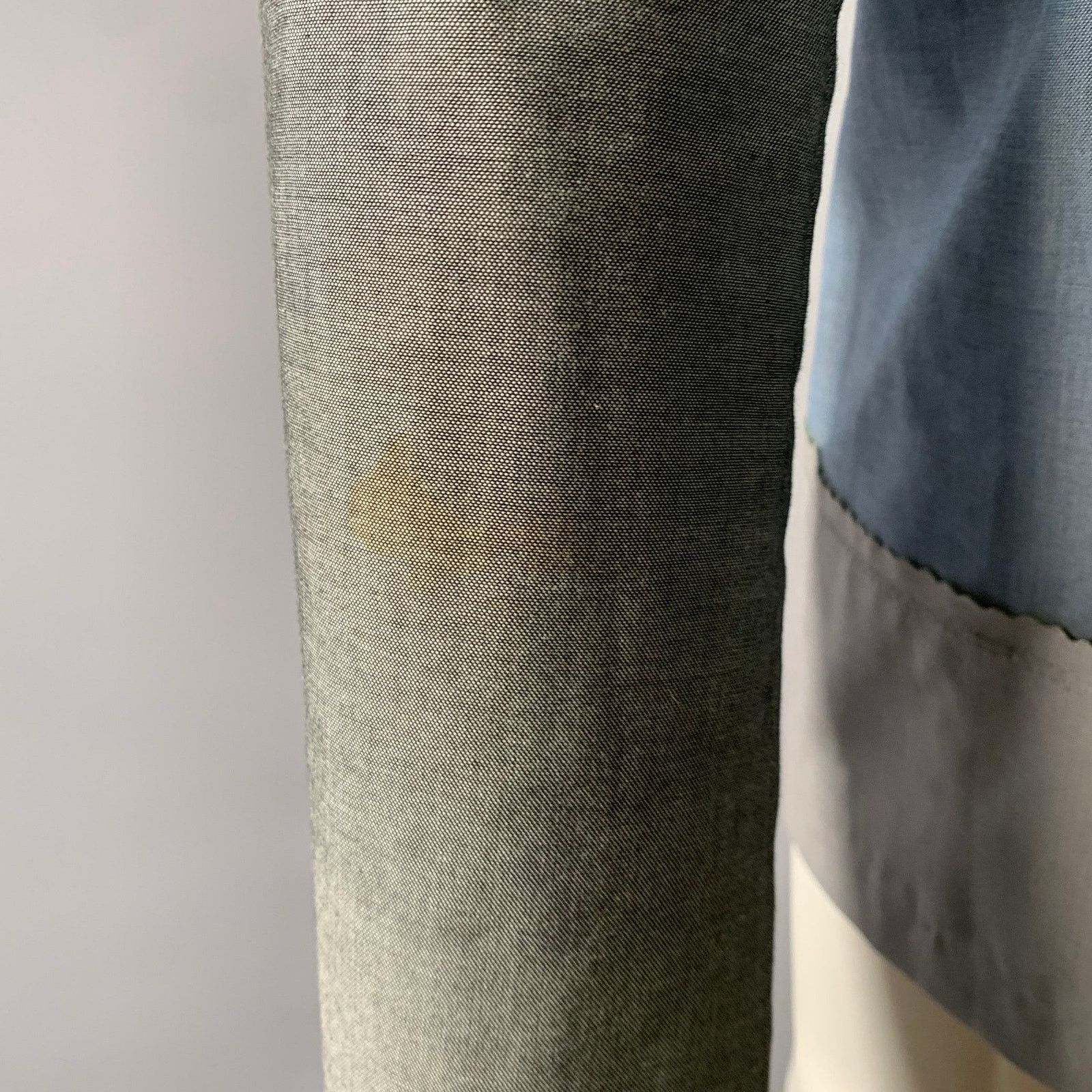 Kolor KOLOR 42 Grey Blue Color Block Cotton Nylon Sport Coat Size 42L - 7 Thumbnail
