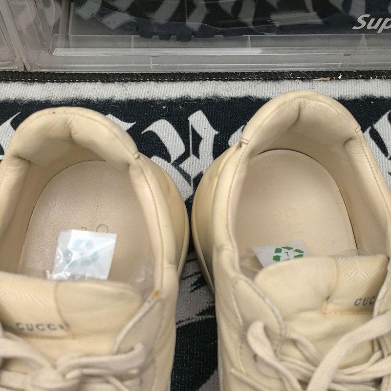 Gucci Gucci Rhyton Leather Lips Print Casual Sneakers - Size US 8.5 / EU 41-42 - 8 Thumbnail