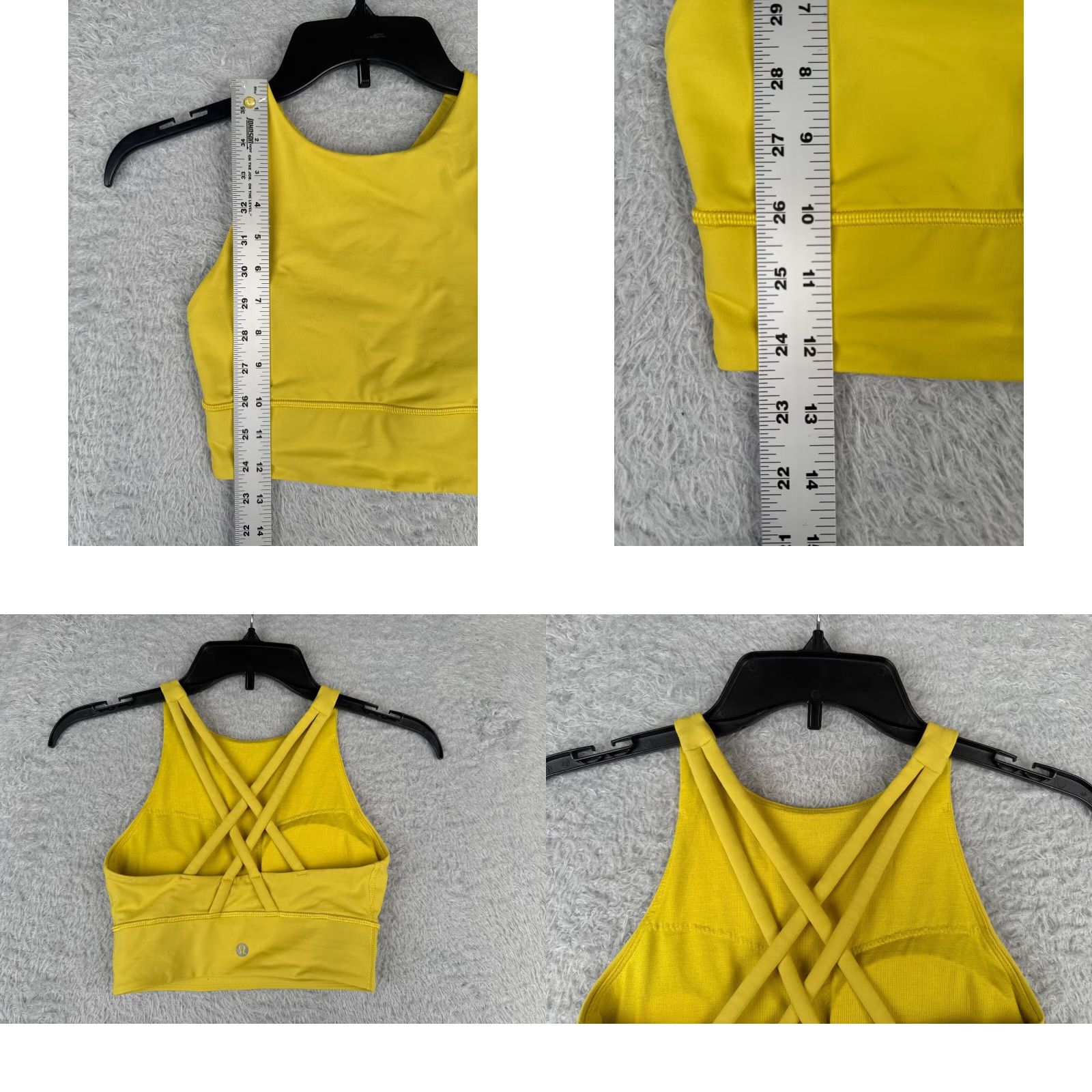 Lululemon Lululemon Bra Women 2 Yellow Energy High-Neck Longline Medium Support B D Size ONE SIZE - 8 Thumbnail