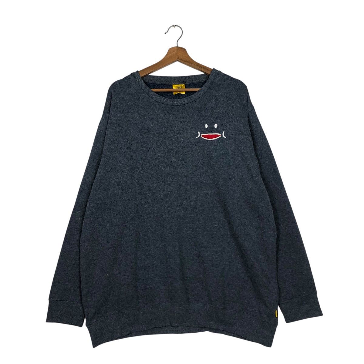 Japanese Brand Cute Smiley Face Graphic Sweatshirt Up Smile Kapital Size US L / EU 52-54 / 3 - 2 Thumbnail