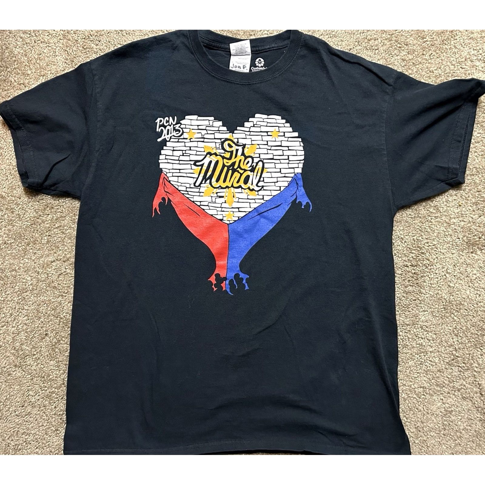 Vintage VINTAGE Custom Ink The Mural PCN Filipino Urban Art Men’s Size L T-Shirt Black Size US L / EU 52-54 / 3 - 2 Thumbnail