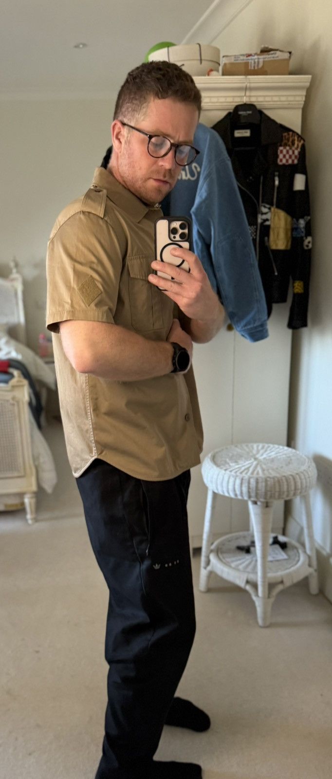 Celine SS23 $990 🤑 Celine military short sleeve shirt Hedi 41 L Size US L / EU 52-54 / 3 - 9 Thumbnail