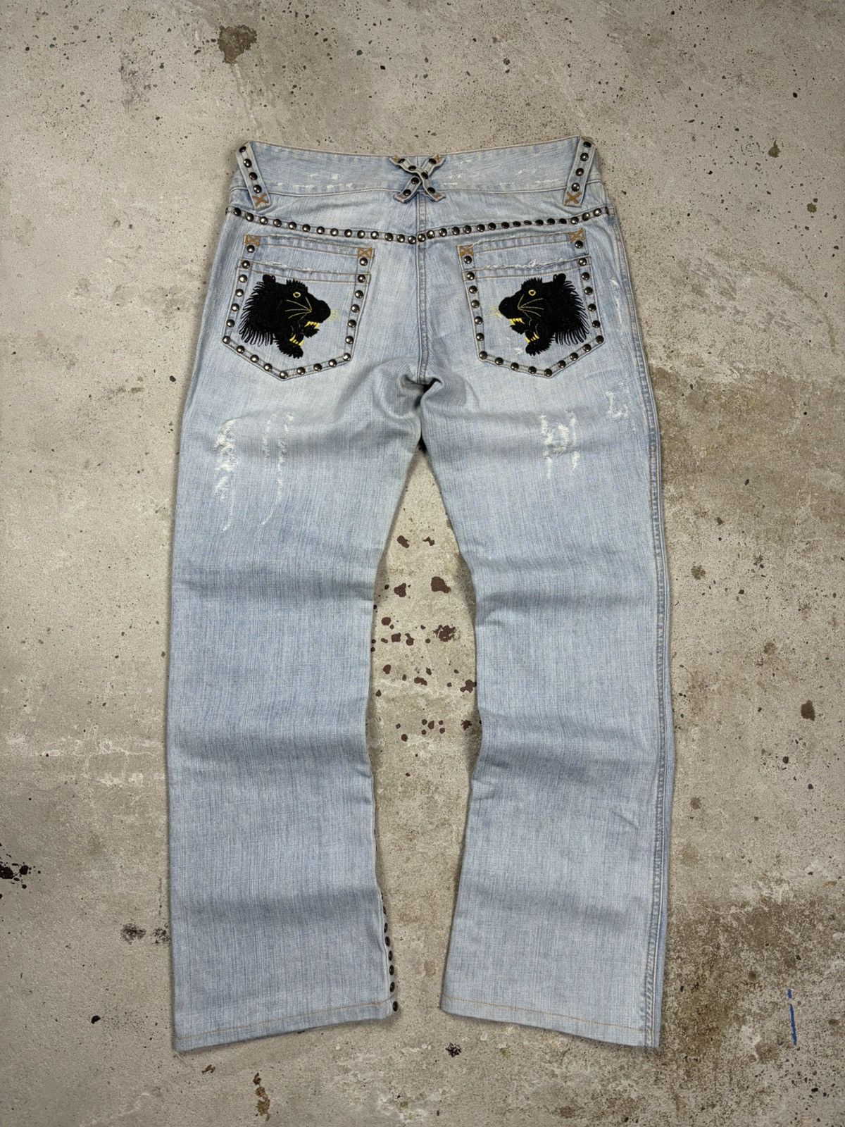 Dolce & Gabbana SS 2006 Dolce & Gabbana Studded Distressed Style Bootcut Size 28" / US 6 / IT 42 - 1 Thumbnail