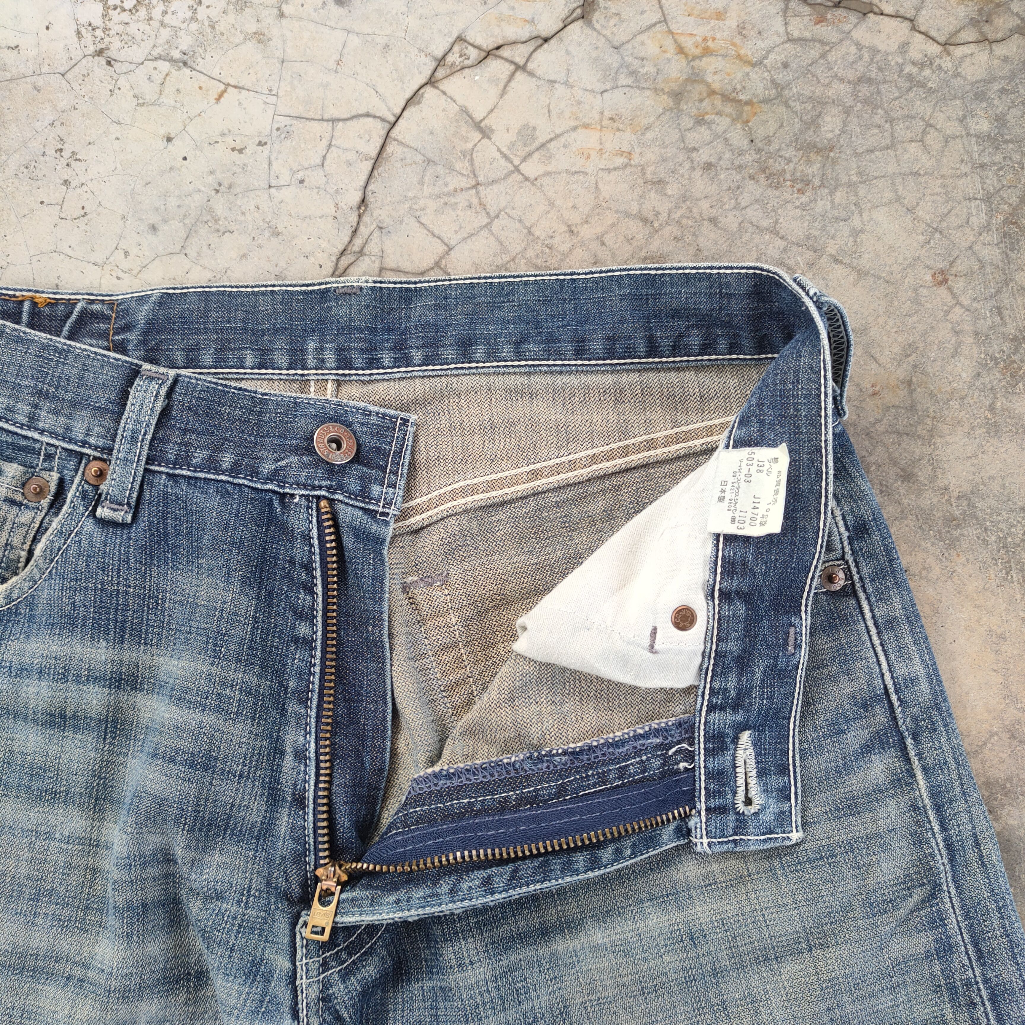 Levi's Vintage Clothing VINTAGE LEVI'S 503 JEANS DISTRESSED DENIM PANTS Size US 30 / EU 46 - 5 Thumbnail