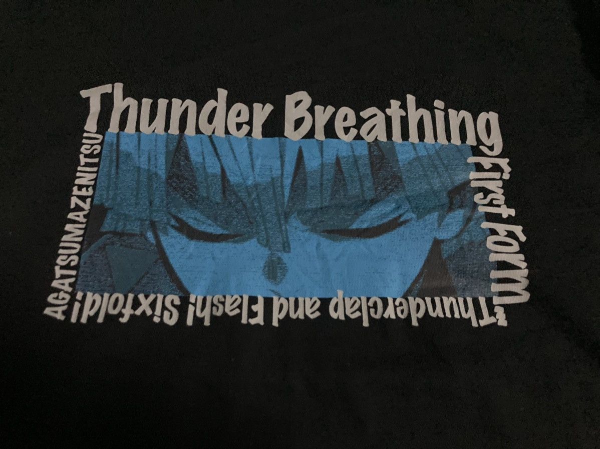 Anime Rare T-shirt Anima Thunder Breathing Long Sleeve Size US XL / EU 56 / 4 - 3 Thumbnail