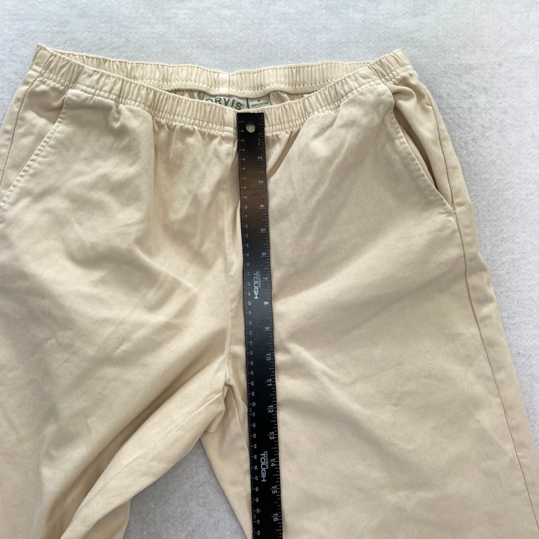 Orvis Orvis Pants Women's Medium Beige Sandwashed Twill Straight Leg Unhemmed NWT Size 32" / US 10 / IT 46 - 7 Thumbnail