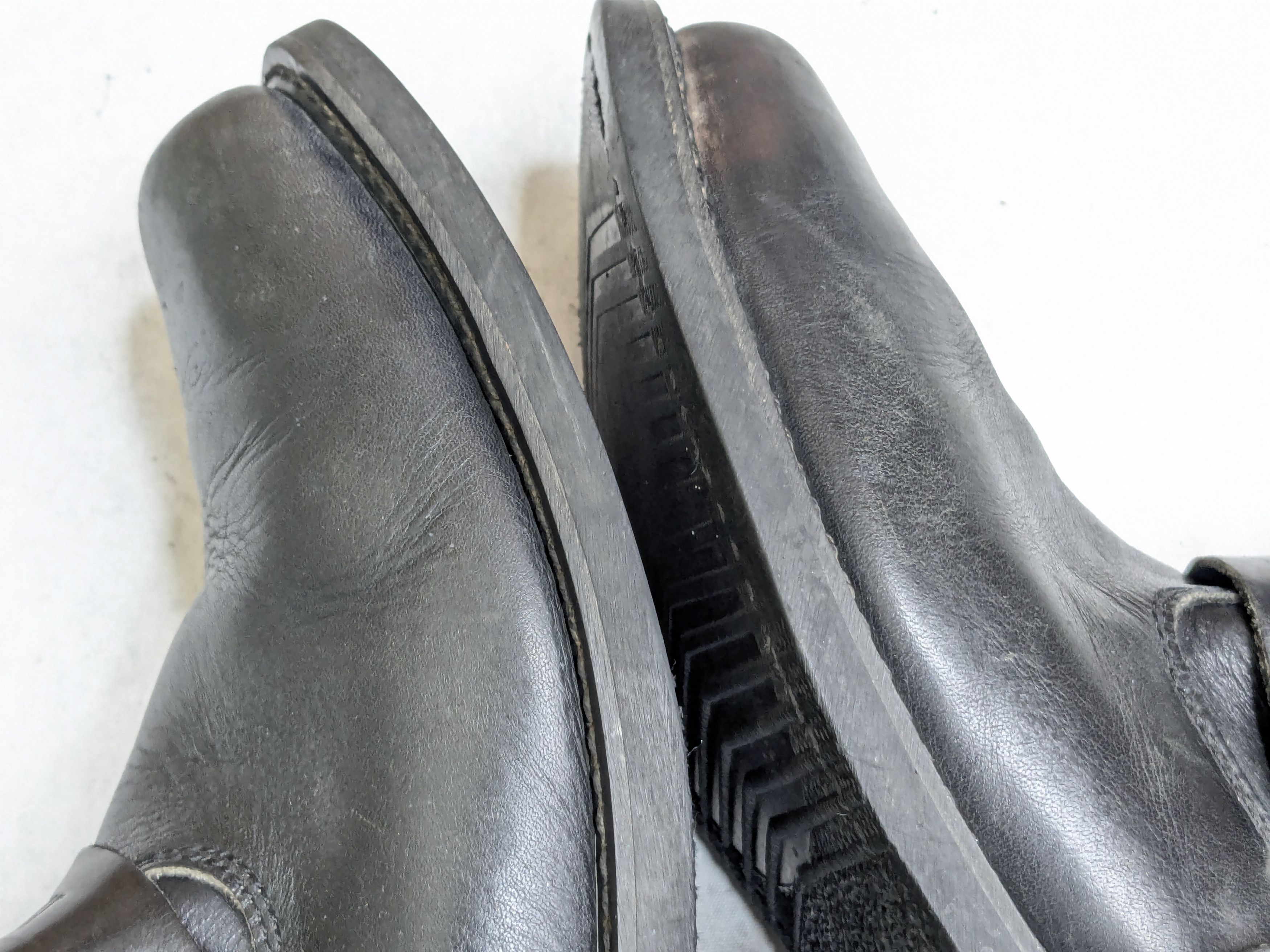 Genuine Leather Vintage Harness Boots Black Leather 11 Motorcycle Biker Size US 11 / EU 44 - 7 Thumbnail