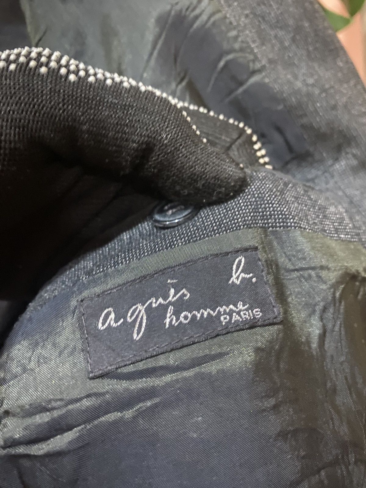 agnes b. Vintage Agnès B. Homme Paris Grey Blazer – Made in France Size US M / EU 48-50 / 2 - 6 Thumbnail