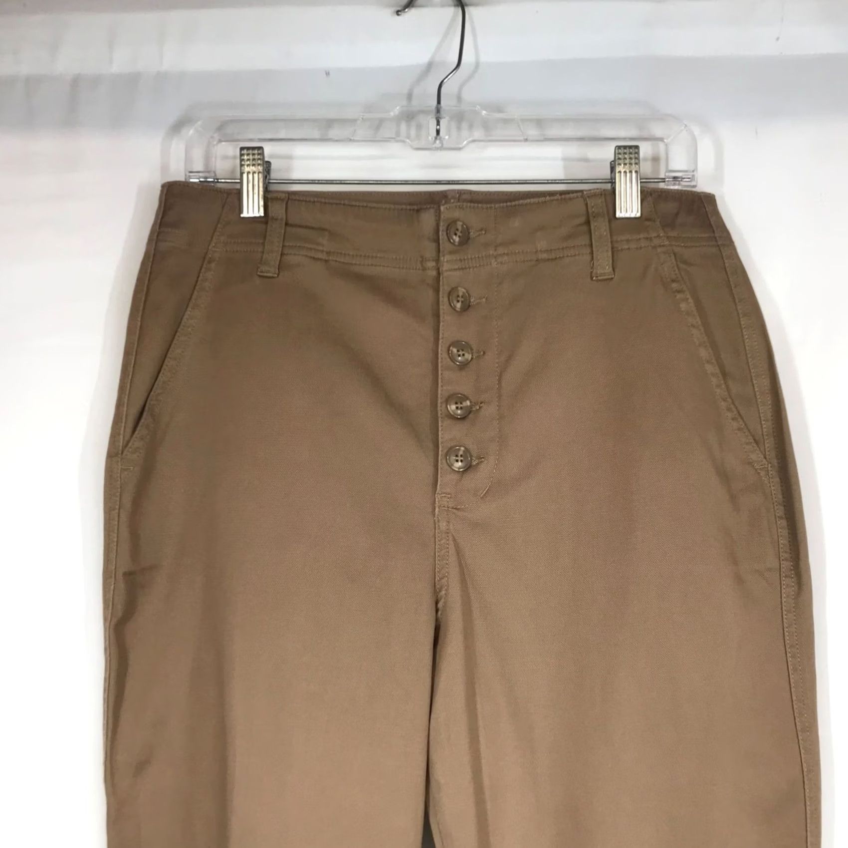 Vintage LIVERPOOL WOMEN'S Brown Lyocell Blend Pants Size 8/29 Size 30" / US 8 / IT 44 - 2 Thumbnail