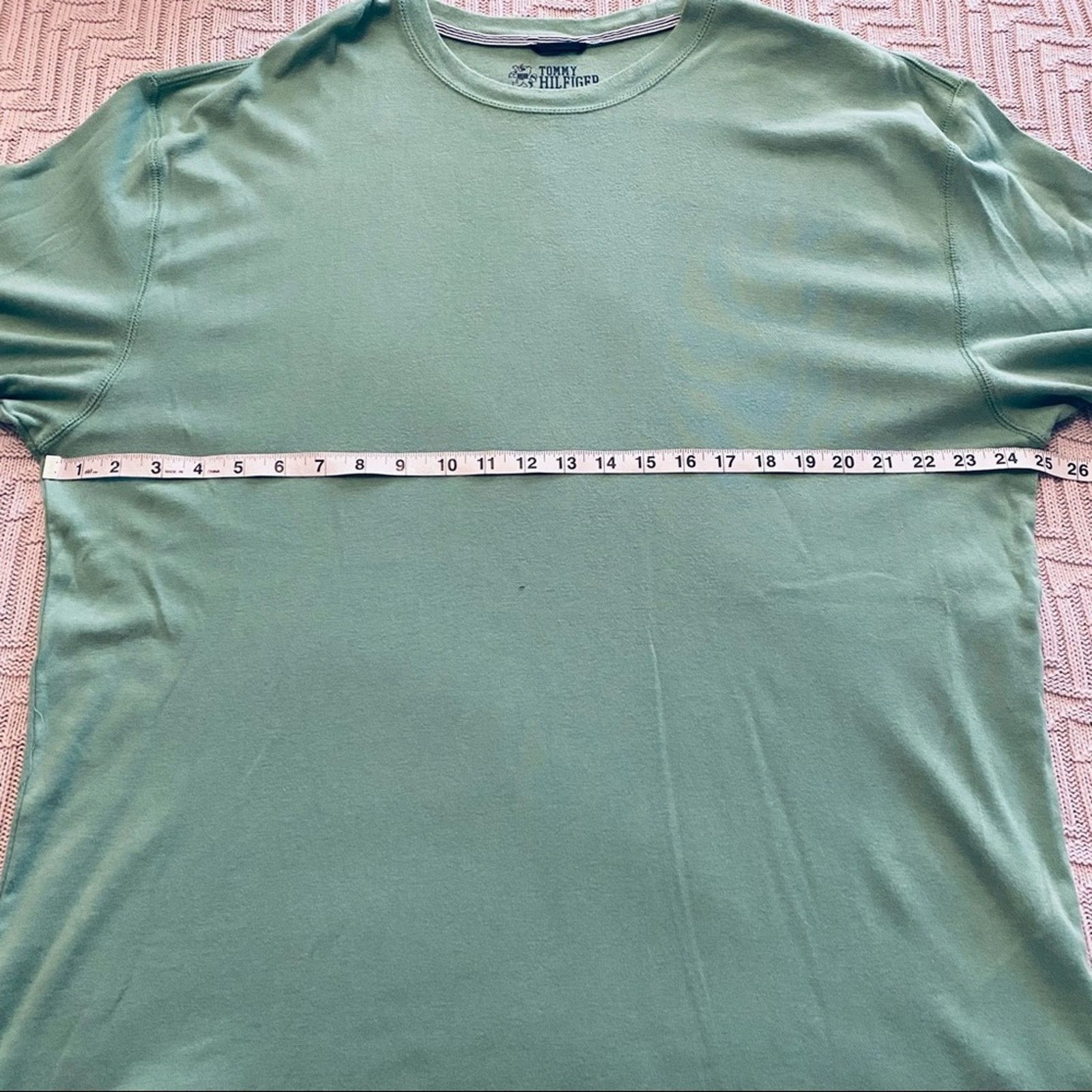 Tommy Hilfiger Tommy Hilfiger green basic tee Size US XXL / EU 58 / 5 - 5 Thumbnail