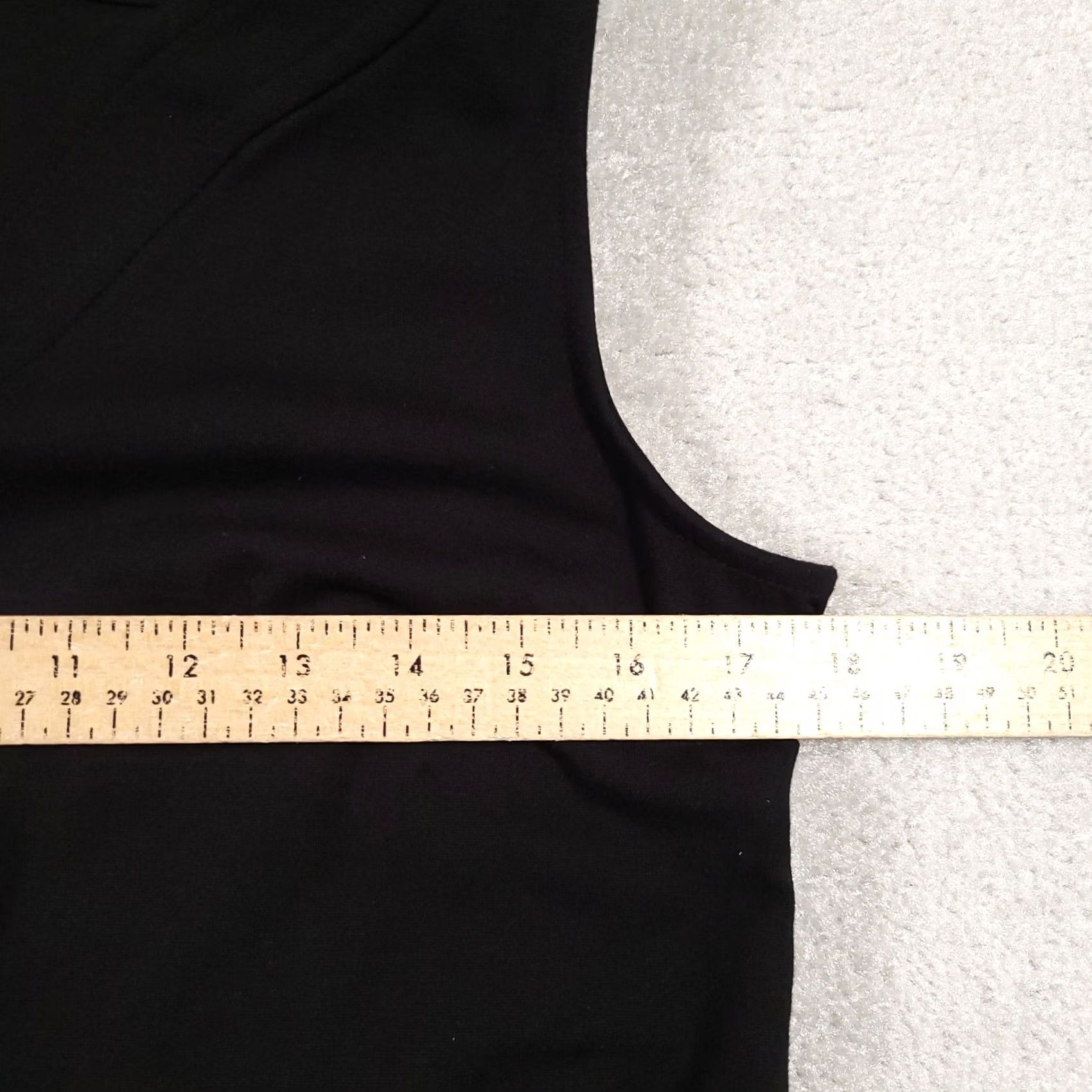 Talbots Talbots Dress Women 12P Petite Black Sleeveless V-Neck Belted Knee Length Dress Size XL / US 12-14 / IT 48-50 - 7 Thumbnail