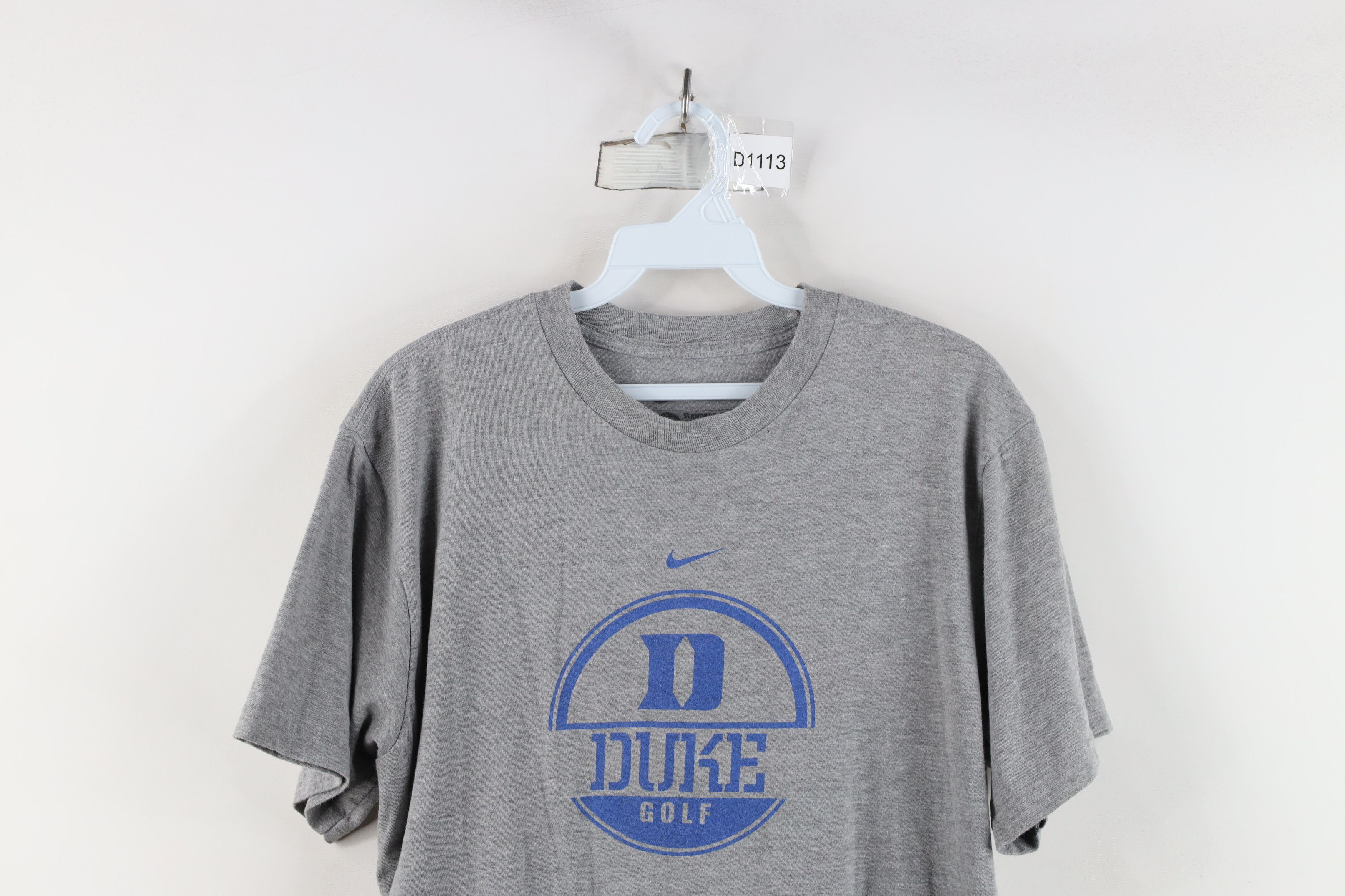 Nike × Vintage Nike Duke University Golf Short Sleeve T-Shirt Heather Gray Size XL / US 12-14 / IT 48-50 - 2 Thumbnail