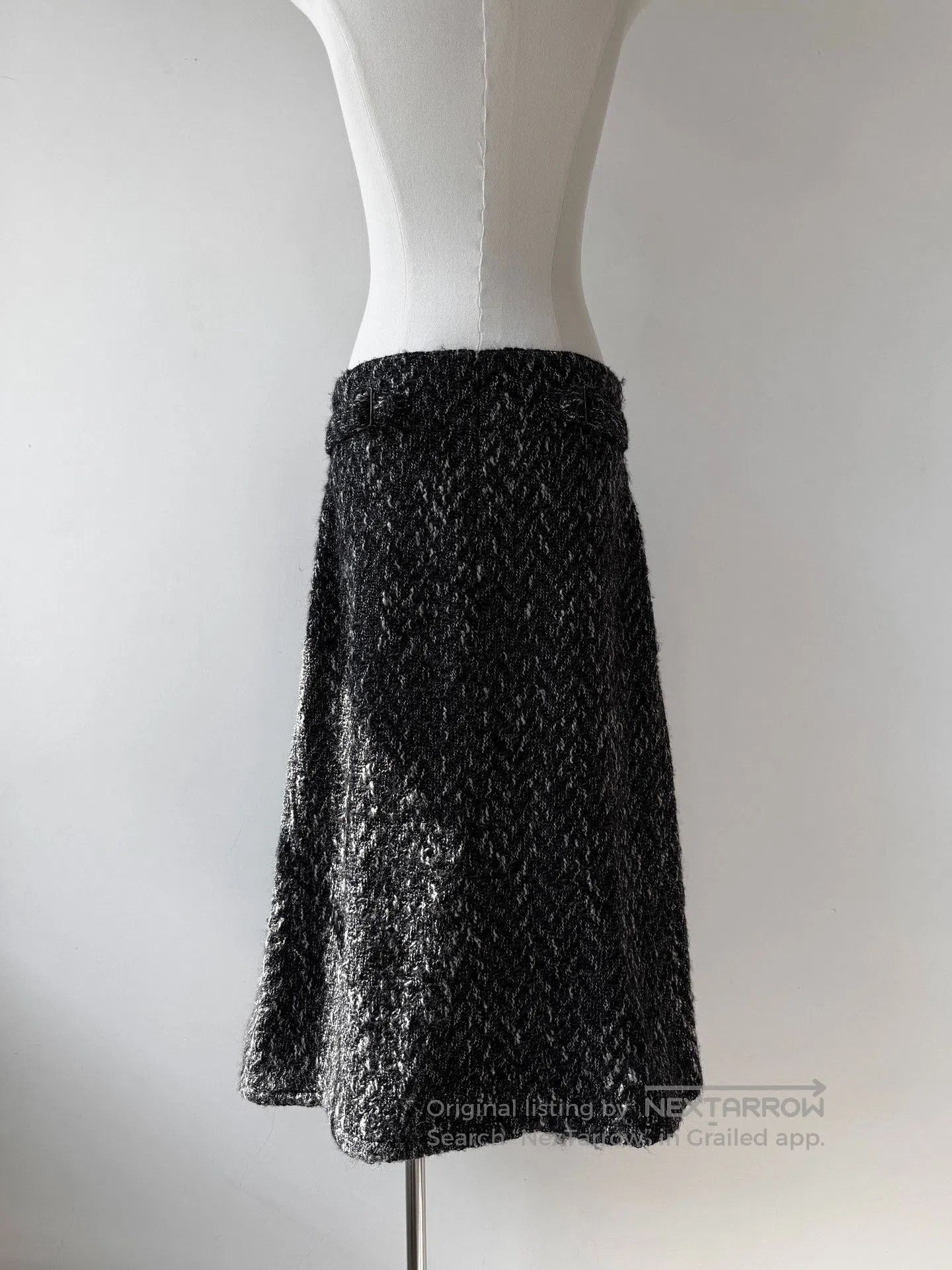 Yohji Yamamoto Yohji Yamamoto Y's 06AW Snowflake Tweed Skirt. Size 35" - 4 Thumbnail