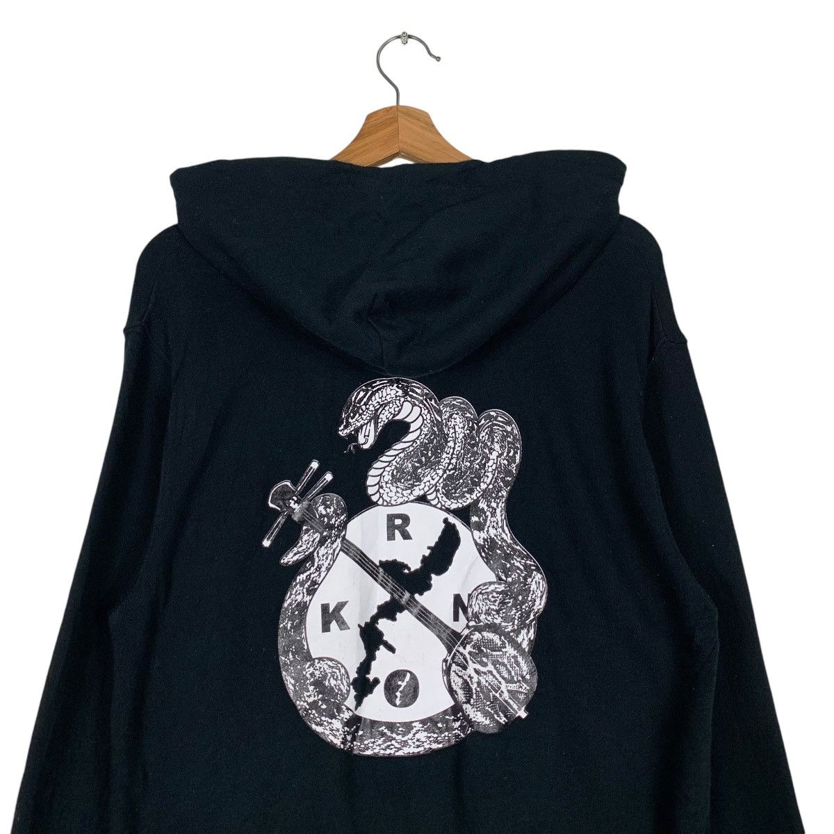 Japanese Brand RUN OKI Snake Graphic Pullover Hoodies #1197-C55 Size US L / EU 52-54 / 3 - 2 Thumbnail