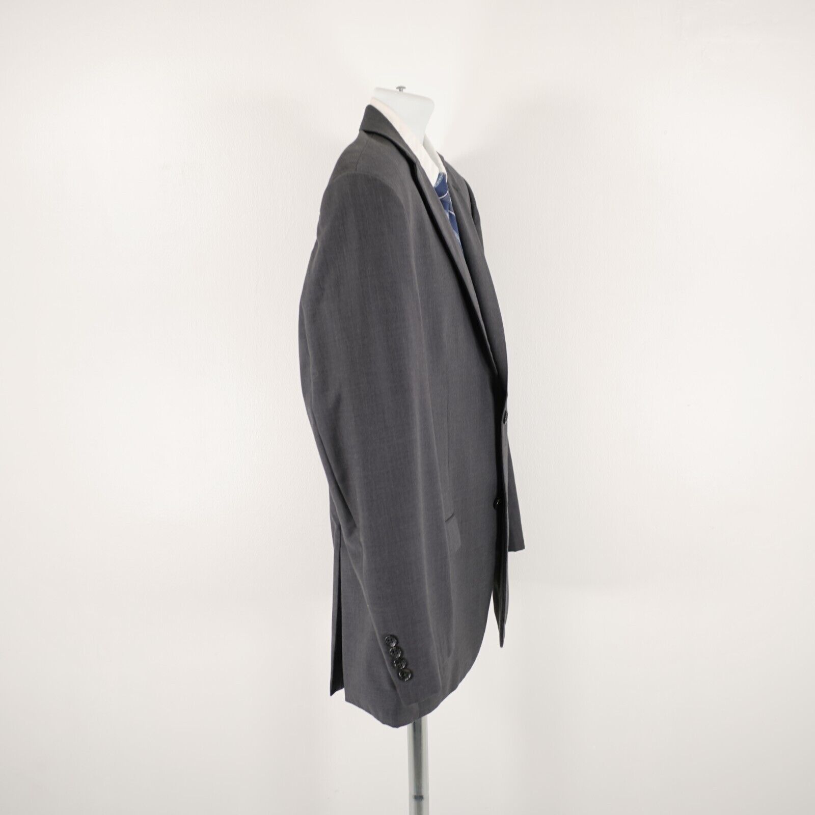 Joseph Abboud Joseph Abboud Wool Blend Gray 2 Button Blazer 42R Size 42R - 8 Thumbnail