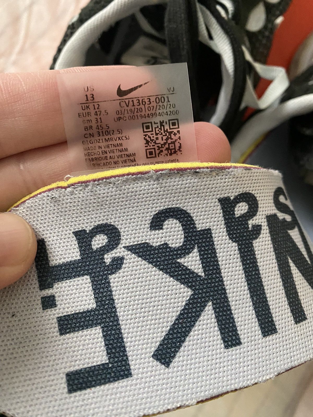 Nike 🔥 Nike x Sacai VaporWaffle CV1363-001 Size 13 US Men’s 🔥 Size US 13 / EU 46 - 9 Thumbnail