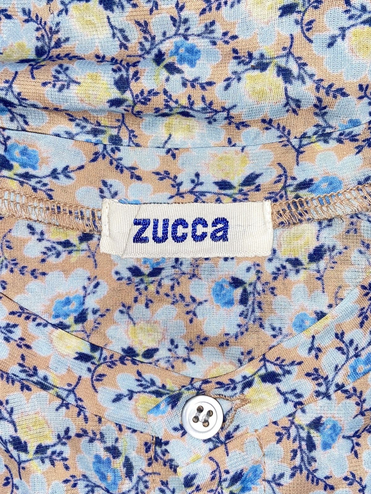 Issey Miyake × Japanese Brand × Zucca ZUCCA Flower Patterned Shirt Size US XS / EU 42 / 0 - 7 Thumbnail