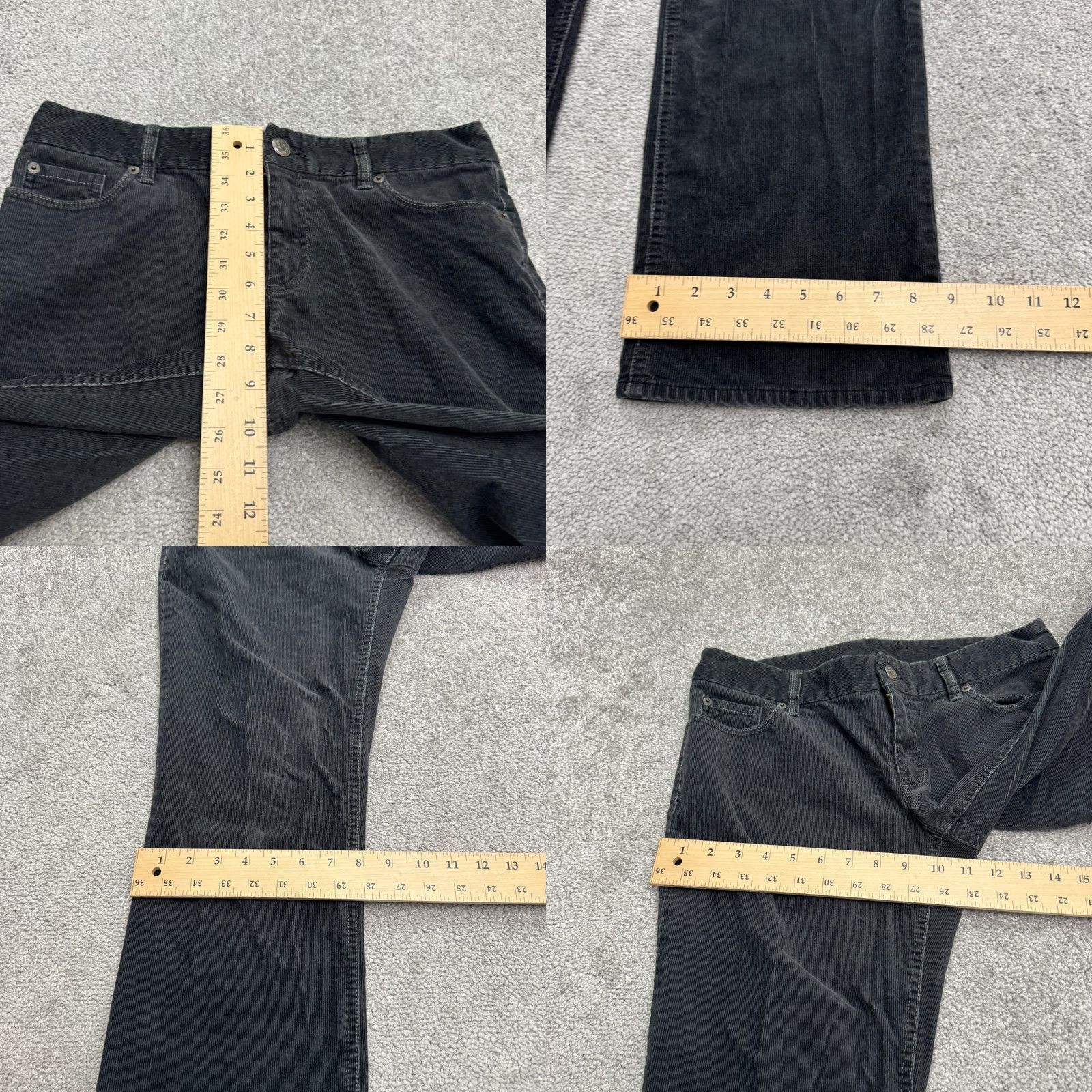 J.Crew J.Crew Favorite Fit Corduroy Pants Womens 8 Short Charcoal Gray Mid Rise Stretch Regular Size 30" / US 8 / IT 44 - 9 Thumbnail