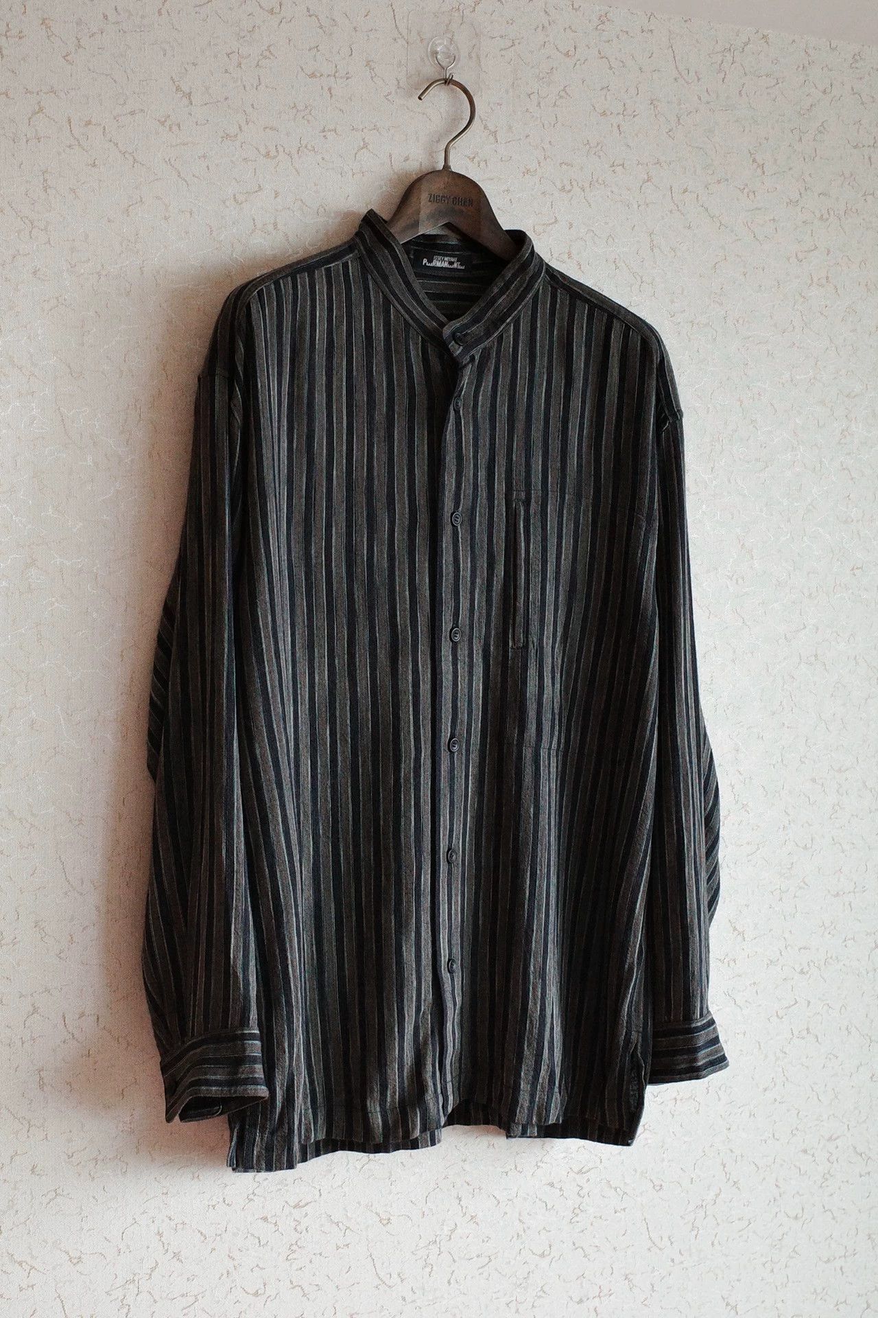 Issey Miyake Issey Miyake Permanente 80s Rayon-Wool Mix Shirt M Size US M / EU 48-50 / 2 - 2 Thumbnail