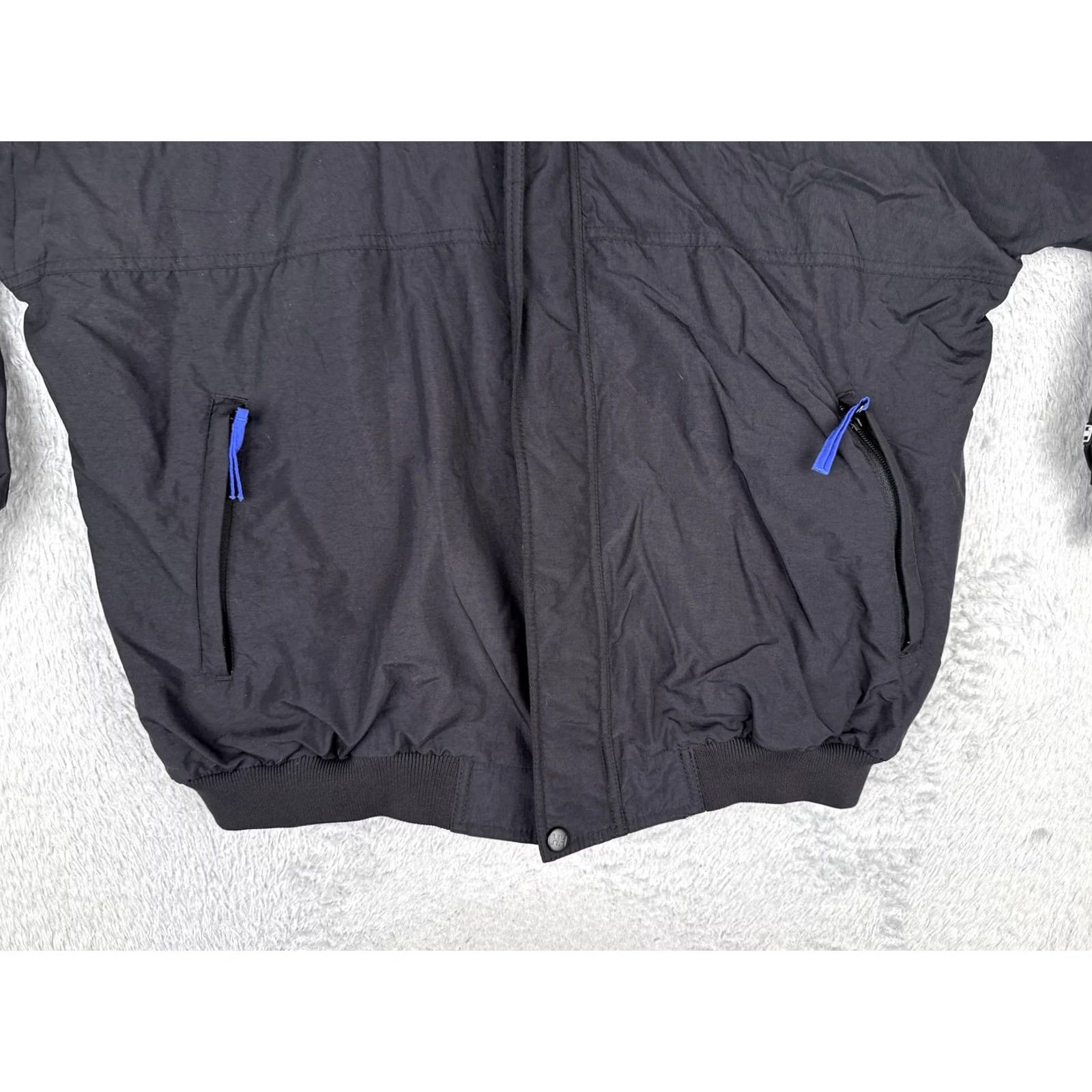 Helly Hansen Helly Hansen Jacket Men L Black Bomber Insulated Fleece Lined Zip Pockets Stand-Up Collar Outdoor Hiking Casual Fibers: Nylon Shell, Polyester Lining Size US L / EU 52-54 / 3 - 7 Thumbnail