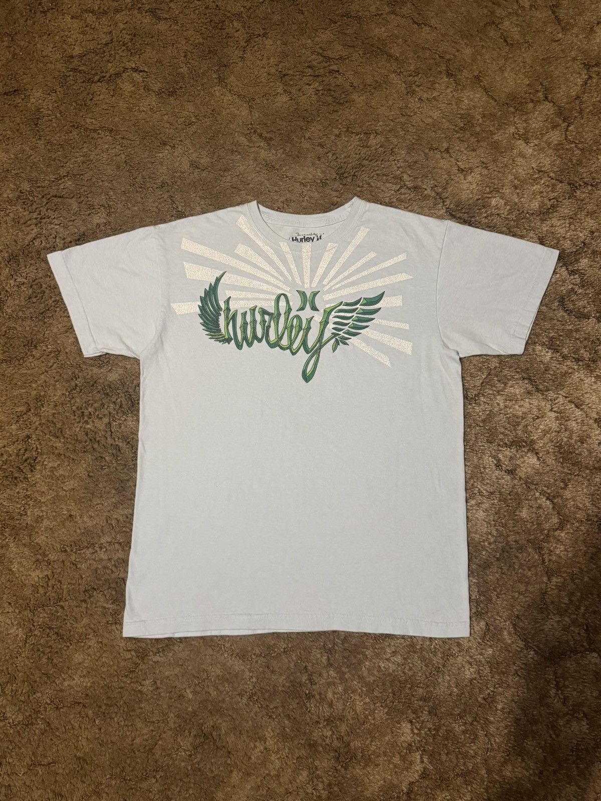 Hurley Vintage Y2K Hurley Logo T-Shirt Tee Blue Mens Size Large Size US L / EU 52-54 / 3 - 1 Thumbnail