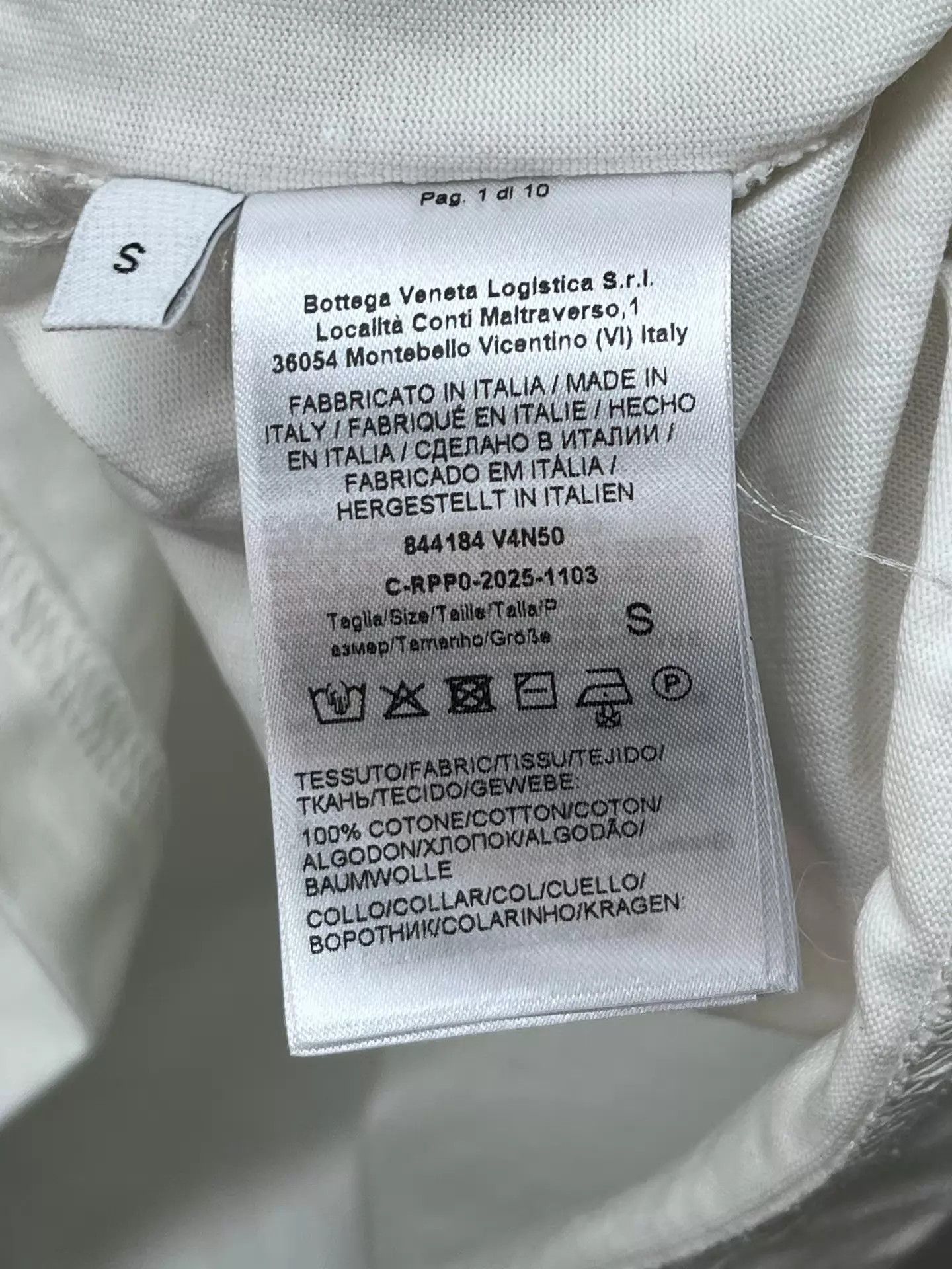 Bottega Veneta BV 25 Embroidered Heavyweight Short Sleeve S (99 New) Size US S / EU 44-46 / 1 - 6 Thumbnail