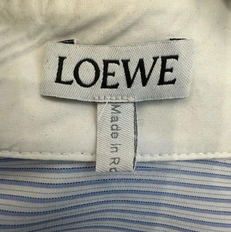 Loewe Loewe Light Blue Cotton Women's Shirt . Size XS / US 0-2 / IT 36-38 - 4 Thumbnail