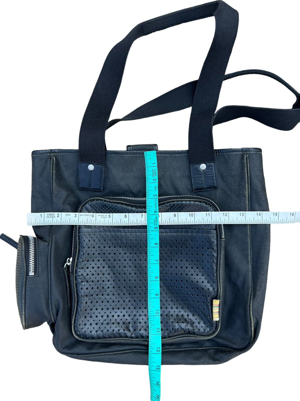 Paul Smith Vintage Paul Smith Waxed Hybrid Leather Cargo Tote Bag Size ONE SIZE - 22 Thumbnail