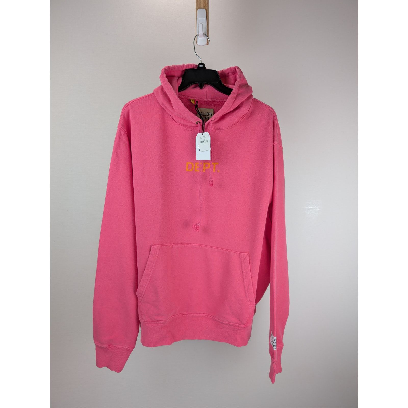Gallery Dept. o1rshd1 Sweater Dept Logo Hoodie in Flo Pink Size US XXL / EU 58 / 5 - 8 Thumbnail