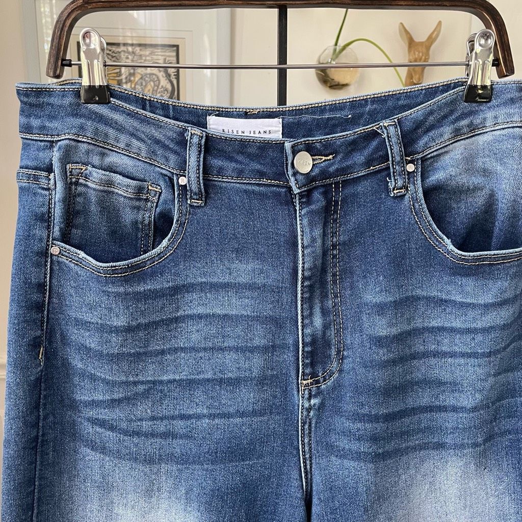 Other Risen Medium Wash Wide Leg High Rise Jeans 11 13 30 32 Size 30" / US 8 / IT 44 - 3 Thumbnail