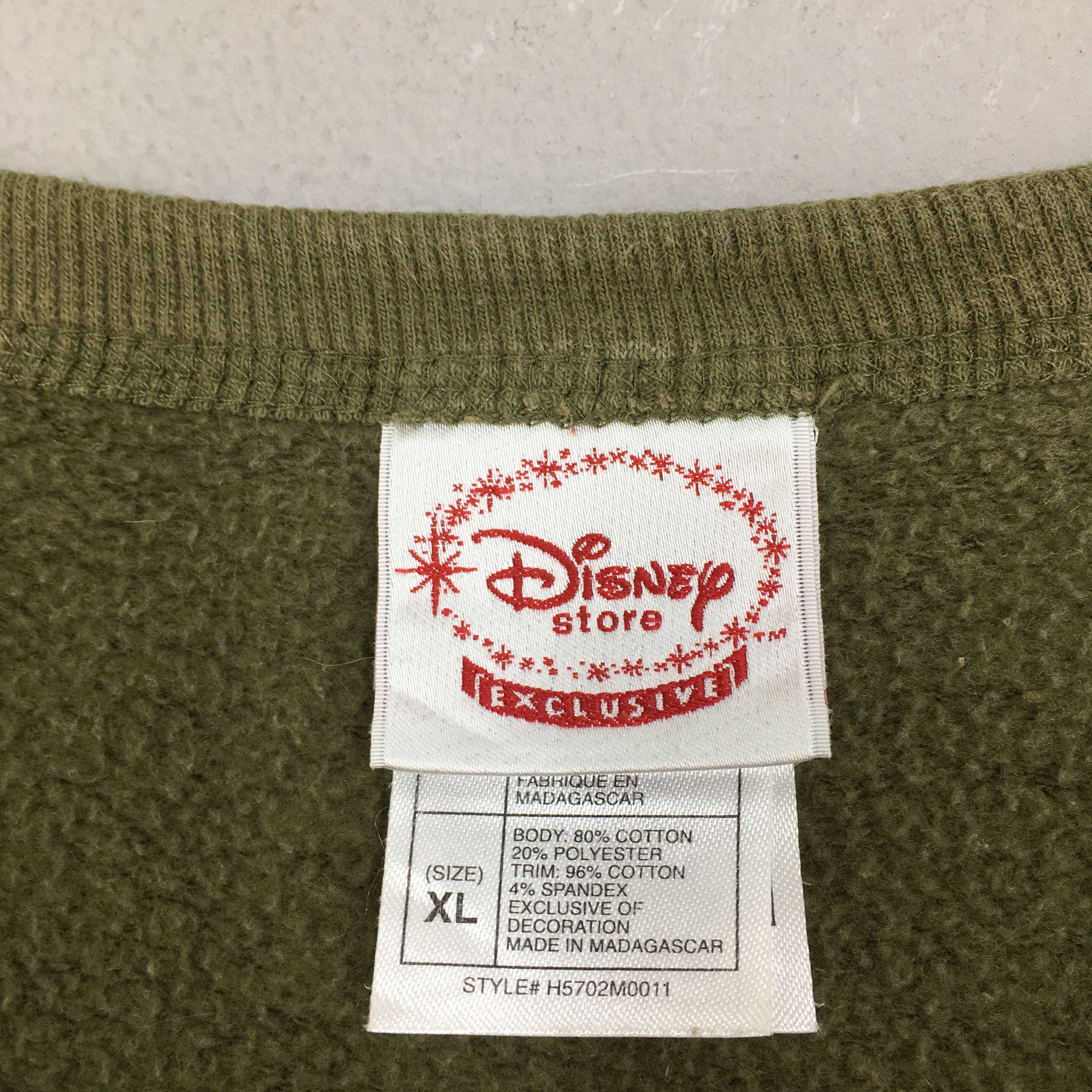 Disney Vintage 90s Grumpy Dopey 7 Dwarf Sweatshirts Green XLarge Size US XL / EU 56 / 4 - 5 Thumbnail