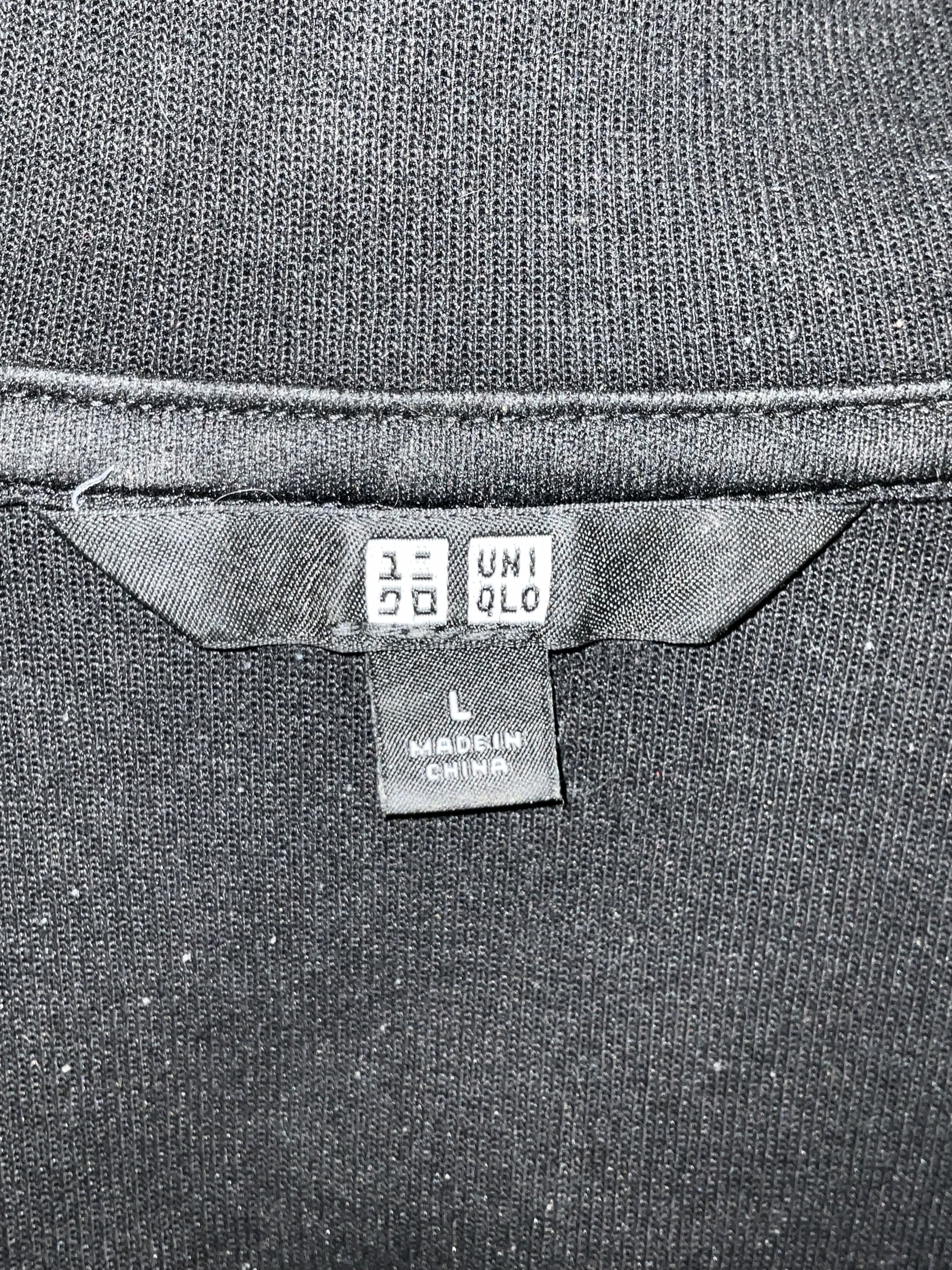 Uniqlo UNIQLO Full-Zip Hoodie w/ Chest Pocket – Black (Large) Size US L / EU 52-54 / 3 - 12 Thumbnail