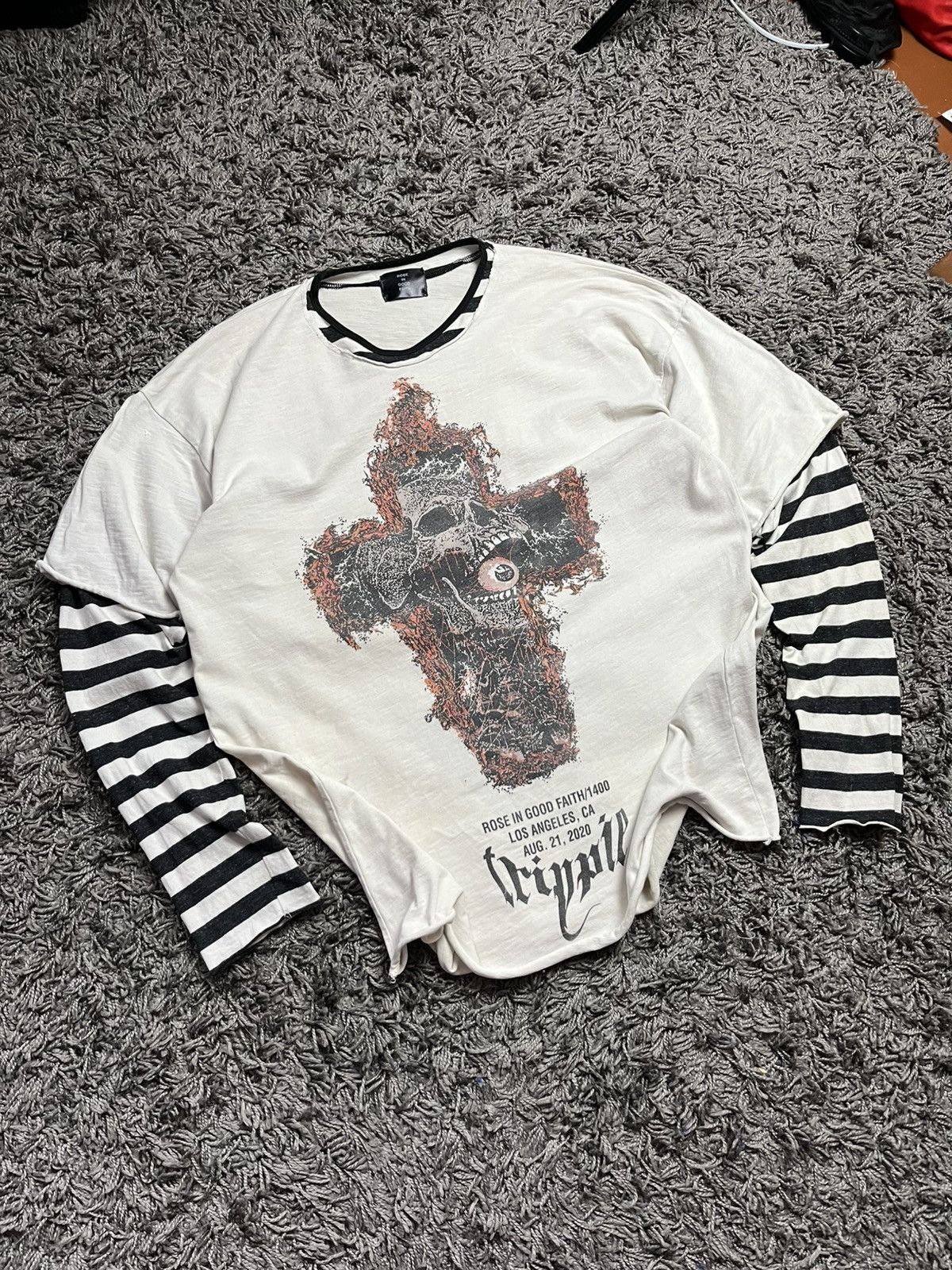 ROSE IN GOOD FAITH Rose In Good Faith x Trippie Redd 1400 Longsleeve Tee Size US XL / EU 56 / 4 - 1 Thumbnail