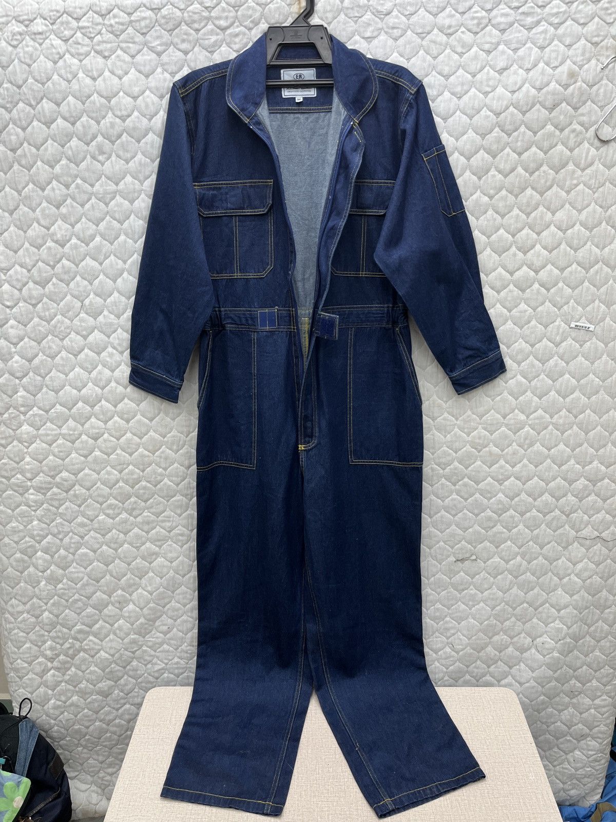 Japanese Brand 🔥🔥🔥ARCHIVE EVENRIVER JAPANESE DENIM OVERALL Size US 34 / EU 50 - 3 Thumbnail