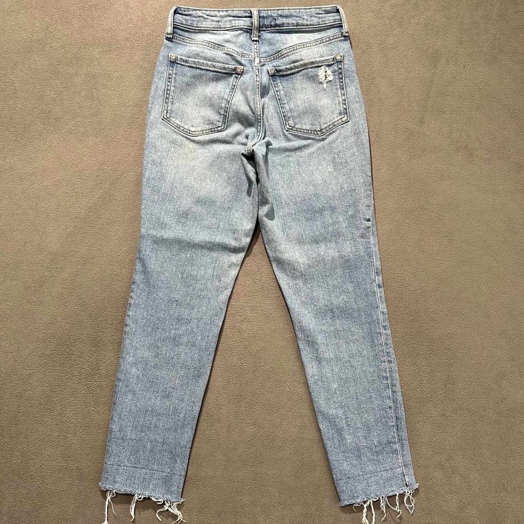 Old Navy Old Navy Jeans Womens 4 Blue Denim High Rise O.G. Straight Secret Smooth Pockets Jeans Size 27" / US 4 / IT 40 - 2 Thumbnail