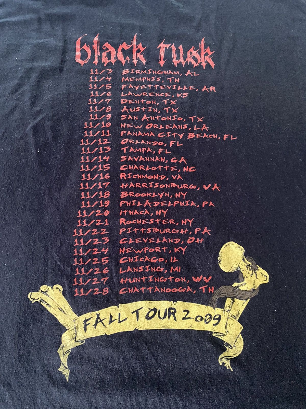 Band Tees × Vintage Black tusk t shirt size L Size US L / EU 52-54 / 3 - 7 Thumbnail