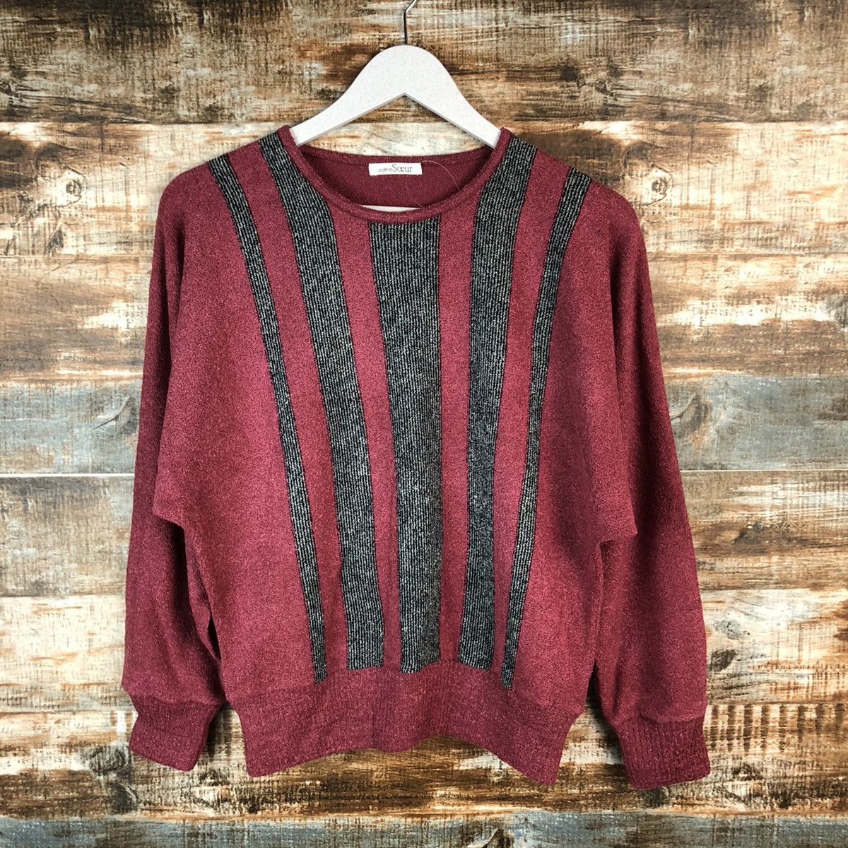 Homespun Knitwear × Japanese Brand Patria Soeur vintage Red Knitwear #A1358 Size S / US 4 / IT 40 - 3 Thumbnail