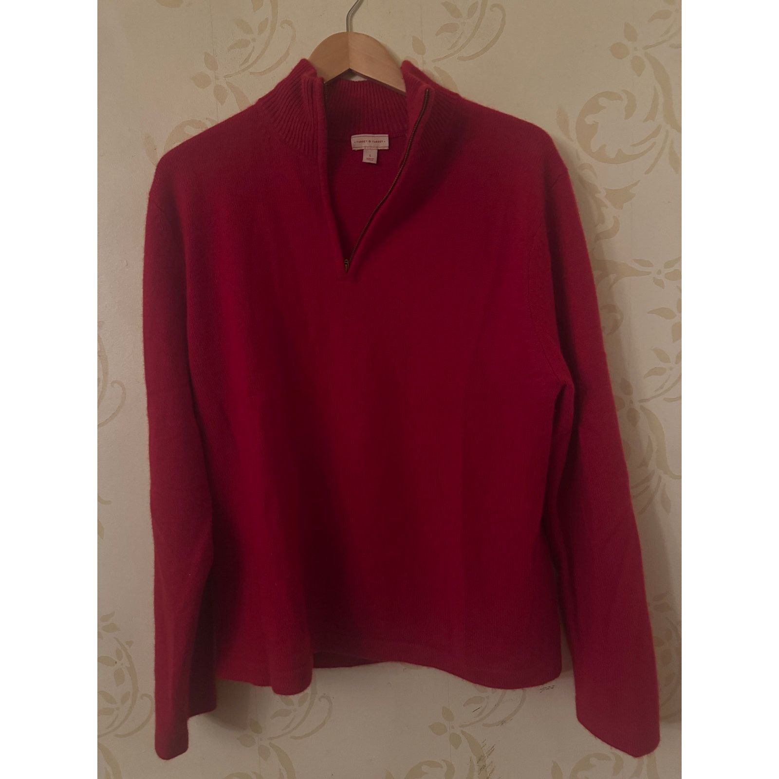 Target Basics Target Limited Red 100% Cashmere Sweater Sz L Thick Size US L / EU 52-54 / 3 - 5 Thumbnail