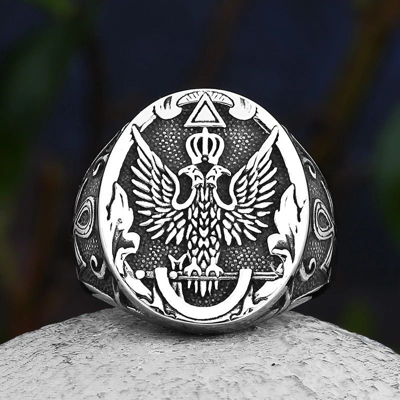 Japanese Brand × Jewelry × Vintage Cool Stainless Steel Eagle Ring Size ONE SIZE - 1 Thumbnail