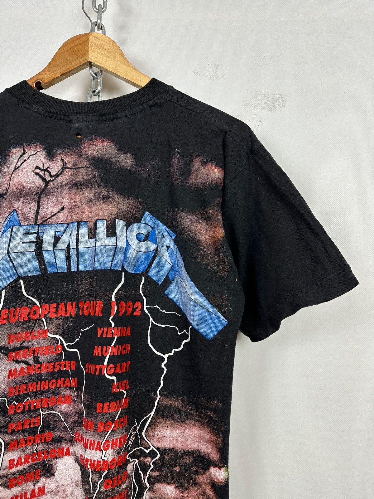 Band Tees 1992 Vintage Metallica All Over Print European Tour T-Shirt Size US M / EU 48-50 / 2 - 15 Thumbnail