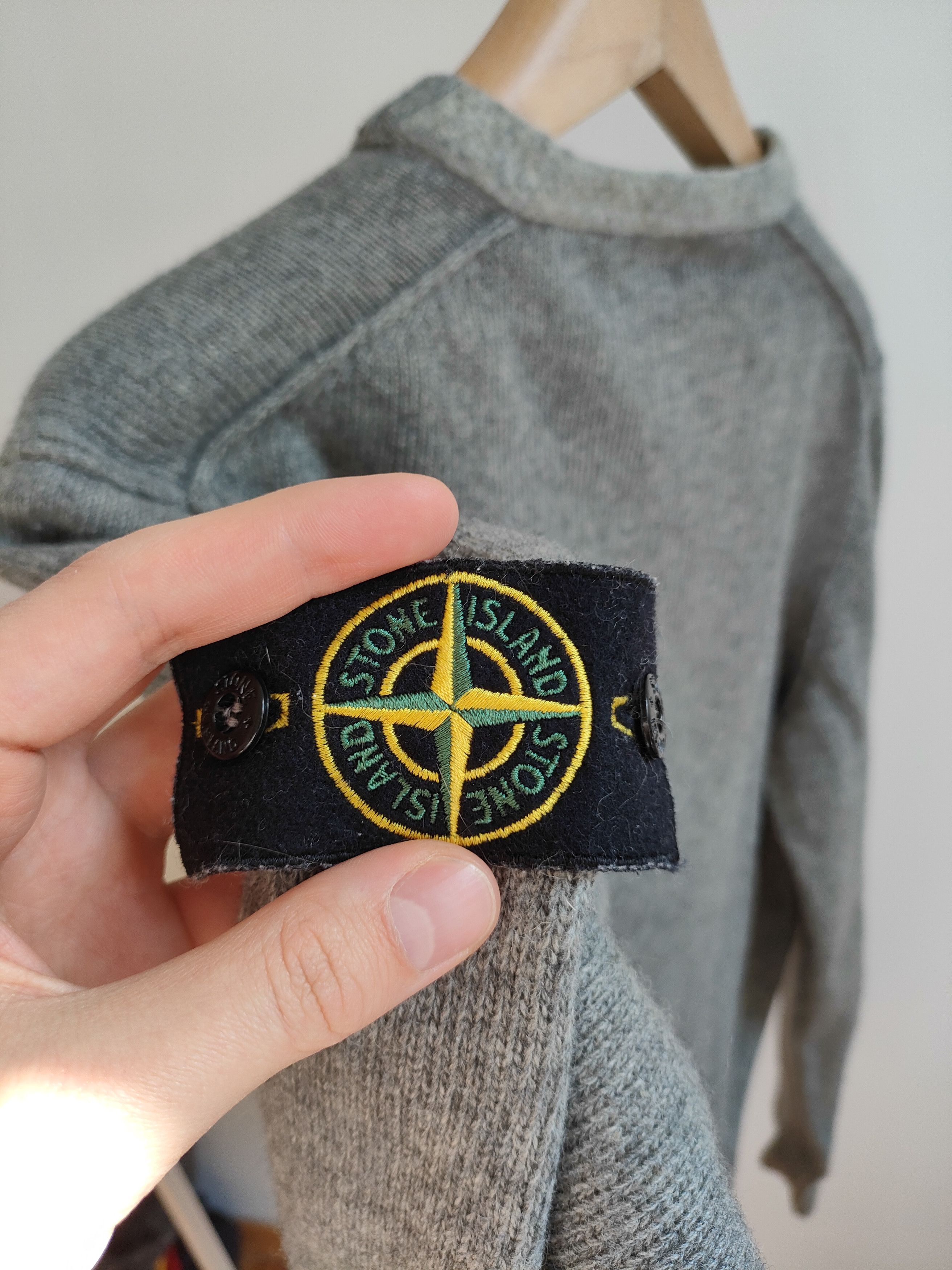 Stone Island A/W 2008 Stone Island grey wool nylon sweater Size US L / EU 52-54 / 3 - 2 Thumbnail