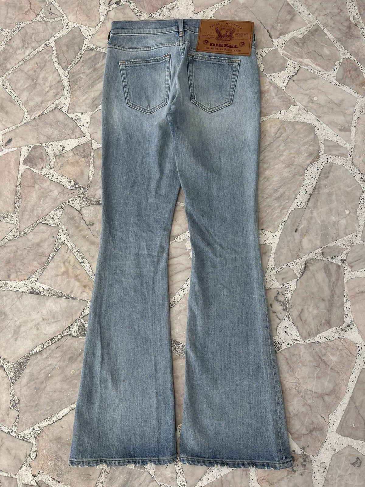 Diesel Diesel D-Ebby Vintage Ripped Flare Jeans Size US 28 / EU 44 - 2 Thumbnail
